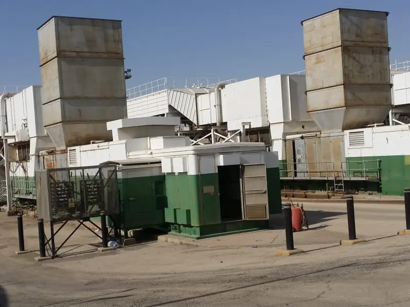 GE MS-5001 (Frame 5), 3 units – 23.7 MW gas turbine plant