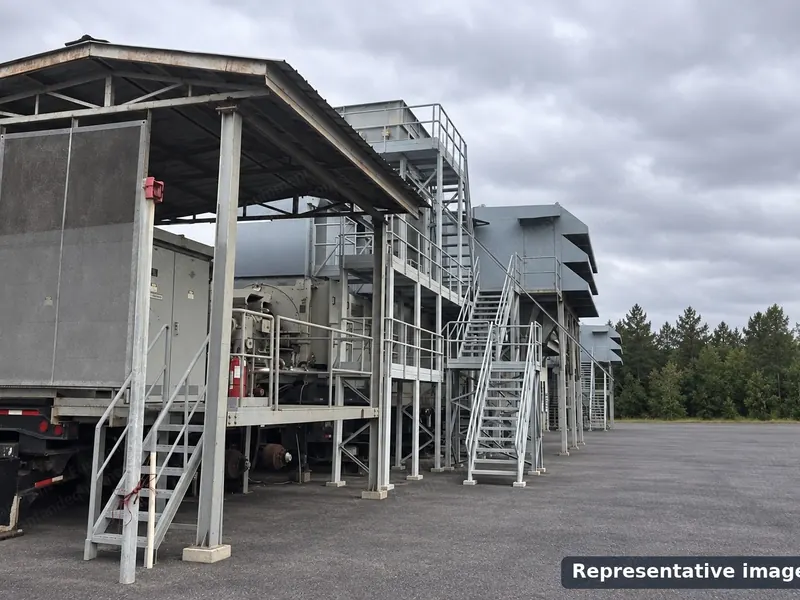 GE TM2500 Gen 6 (trailer) – 29 MW mobile turbine-generator (representative photo)