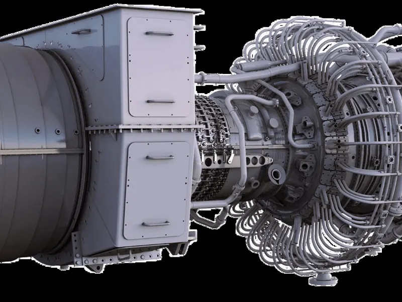 GE LM6000 PC Sprint (2 units) – 44 MW turbine-generator set (representative photo)